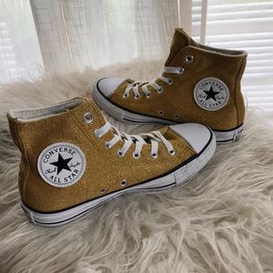 Gold women’s converse